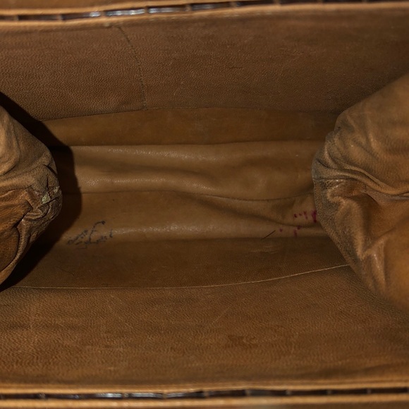 GENUINE! VINTAGE LIZARD? LEATHER HANDBAG - Picture 13 of 16